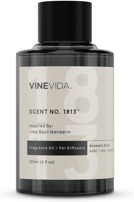 VINEVIDA [4 Oz] Inspired by: Lime Basil Mandarin; Diffuser Oil Refill | Premium Scent Diffuser Oil for Home | Non-Toxic Fragrance