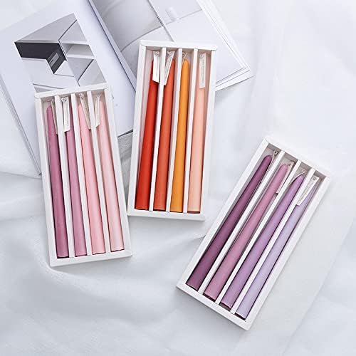 Tapered Candles Scented Candle Sticks,Gedengni 10 Inch Colored Candlesticks Lavender Scented Taper Candle Long Purple Candles for Dinner Decor Housewarming Gift Idea,8D4P-PURGRA