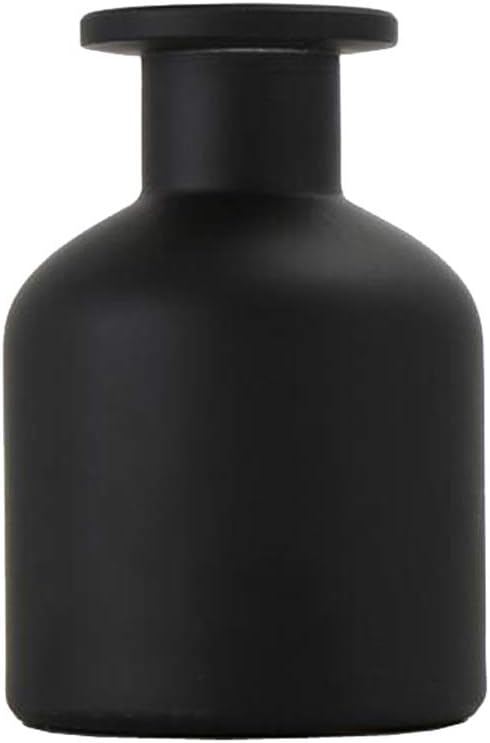 Black 150ML/5oz Empty Glass Diffuser Bottle Jar Replacement Aroma Dispenser Vase Storage Container Fragrance Accessories for Aromatherapy Essential Oil DIY Home Use