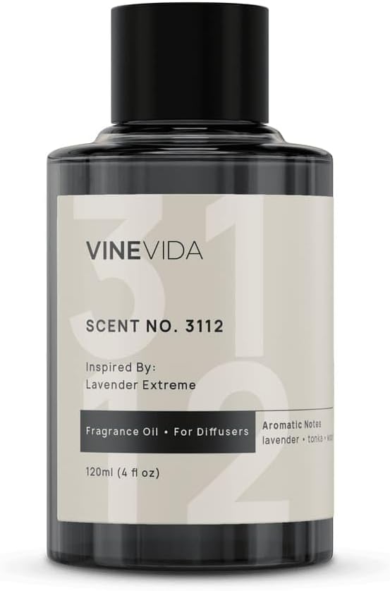 VINEVIDA [4 Oz] Inspired by: Lavender Extreme; Diffuser Oil Refill | Premium Scent Diffuser Oil for Home | Non-Toxic Fragrance