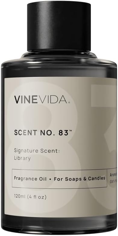VINEVIDA [4oz] Scent No.83 Fragrance Oil for Candle & Soap Making - Made in USA Natural Candle Scents