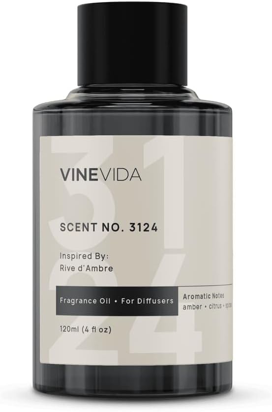 VINEVIDA [4 Oz] Inspired by: Rive d'Ambre; Diffuser Oil Refill | Premium Scent Diffuser Oil for Home | Non-Toxic Fragrance