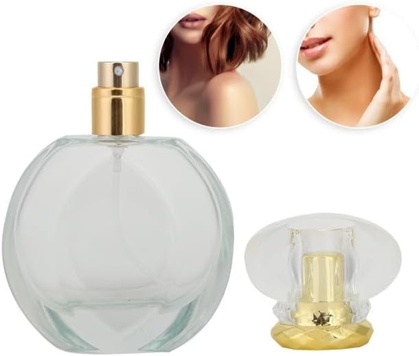 50ML Glass Refillable Perfume Spray Bottle Empty Liquid Perfume Atomizer Dispenser Bottle (round), A615844