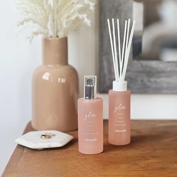 Scented Re ed Diffuser 3 Fl oz (90mL) 8 Synthetic (Glow (Vanilla + Pear + Coconut))