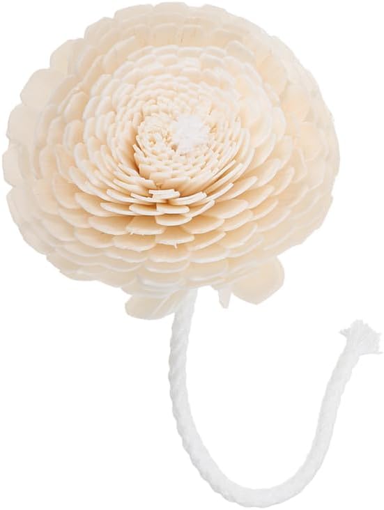 NOLITOY Diffuser Mixed Sola Flowers, Natural Material Cotton Reed Wood Flowers Decorative Refill Wood Diffuser with Rope