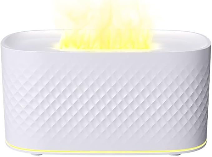 Essential Oil Diffuser 160ml, 7 Colour LED Lights, 2 Mist Modes, Auto-Off Aromatherapy Diffuser for Home Office Bedroom(White)