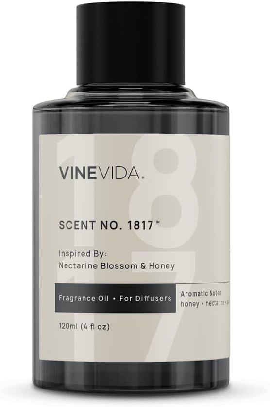 VINEVIDA [4 Oz] Inspired by: Nectarine Blossom & Honey; Diffuser Oil Refill | Premium Scent Diffuser Oil for Home | Non-Toxic Fragrance