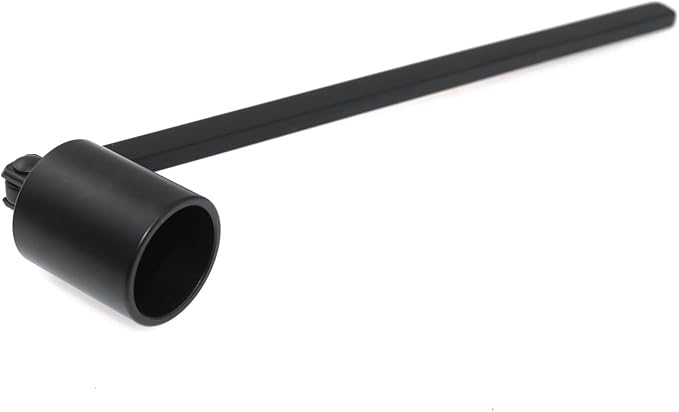 Stainless Steel Cylindrical Candle Snuffer Aromatherapy Extinguishing Tool with Long Handle 16cm for Altars Fireplaces Wedding Churches Candle Extinguishing Cover Black
