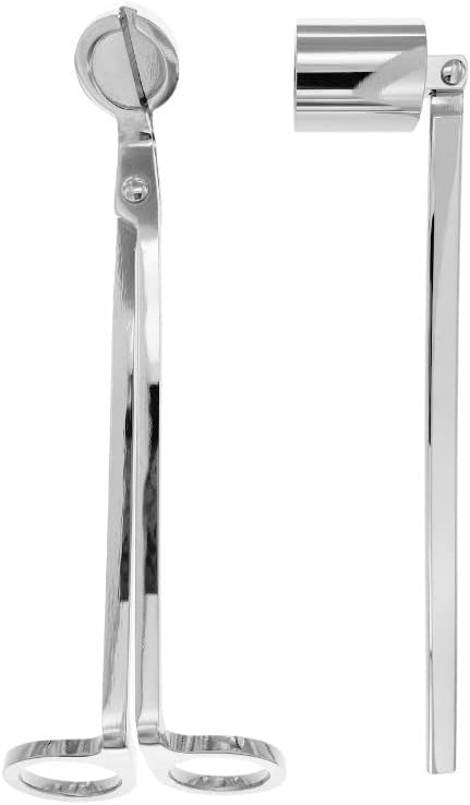 The Kabbalah Centre Candle Wick Trimmer and Candle Snuffer Accessory Set I Great Gift for Him or for Her (Silver)