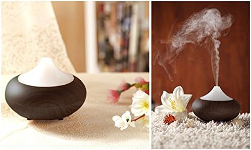 Air Diffuser 02K(BR) Ultrasonic Aromatherapy Diffuser for Essential Oils Air Atomizer, Dark Wood-Grain