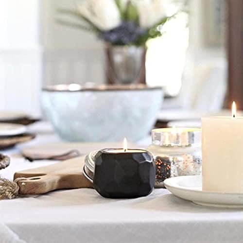 Hyggelight - The Growing Candle, Rosemary & Sage Scent, 13oz Ceramic Pot, Single Wick Aromatherapy Candles, 100% Soy for Women and Men, Emma