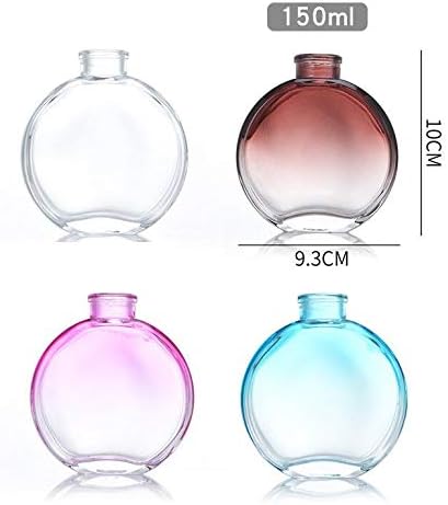 1Pcs 150ml/5oz Empty Refillable Glass Diffuser Bottles Aromatherapy Jar Container Fragrance Accessories Use for DIY Replacement Reed Diffuser Sticks Sets Essential Oils Crafts Decor, Brown Gradient