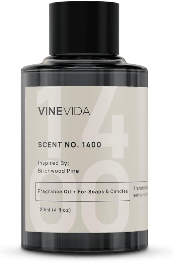 VINEVIDA 4oz Scent No.1400 Fragrance Oil for Candle & Soap Making - Natural Candle Scents Made in USA