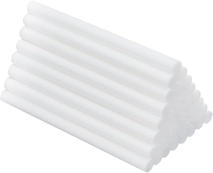 WEBEEDY 100 Pcs Humidifier Sticks Refill Mini Humidifiers Car Filters Replacement Parts Essential Oil Diffuser Sticks for Home Office Cool Mist Portable USB Mini Humidifier (4x0.3 Inch/10x0.7 cm)