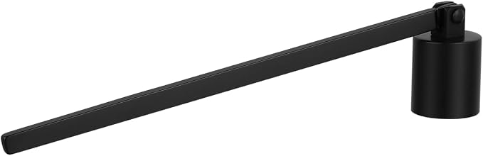 MAGICLULU Black Candle Snuffer with Handle, Stainless Steel Wick Extinguisher for Scented Candles, Black Flame Put Out Tool for Christmas Holiday Party Home Decor, 6.6 Inch Straight Tube Design
