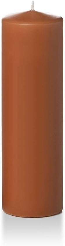 yummi 3" x 10" Toffee Round Pillar Candles - 3 per Pack