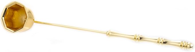 Candle Snuffer Extinguisher,Polished Stainless Steel Candle Wick Flame Extinguish Cover Vintage Tool,Candle Accessory Gift Box (Golden)