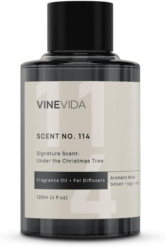 VINEVIDA [4 Oz] Inspired by: Under The Christmas Tree; Diffuser Oil Refill | Premium Scent Diffuser Oil for Home | Non-Toxic Fragrance