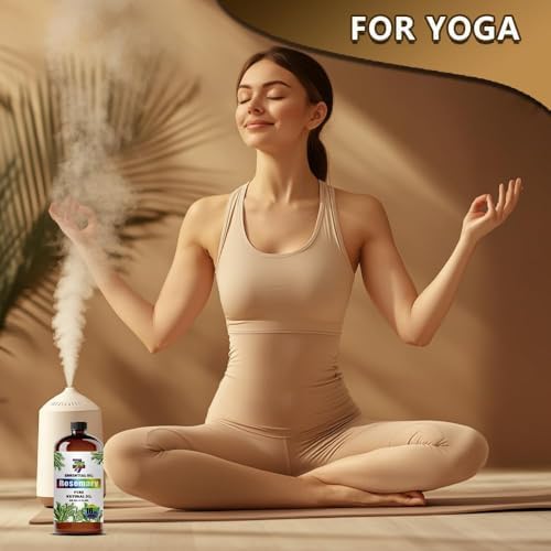 Rosemary Essential Oil, Rosemary Oils, for Diffuser, Office, Humidifier, DIY Candles, Soap, Cleaning, Home, Yoga, Gift, Essential Oil, GV77ZF Rosemary Fragrance Oil - 16 fl oz (480 ml)