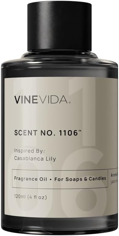VINEVIDA [4oz] Casablanca Lily Fragrance Oil - Lily Scent for Candle & Soap Making, Made in USA