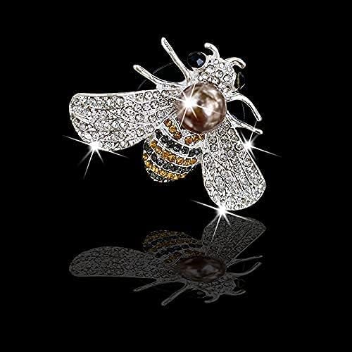 Bling Bee Air Vent Clips, 4 Pcs Crystal Bee Car Air Fresheners Car Diffuser Vent Clip Rhinestone Car Decoration for Women Interior Decor Bling Car Accessories + Sunflower Mask Hook