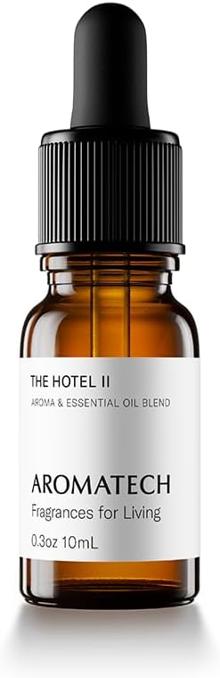 AromaTech The Hotel II Aroma Essential Oil Blend: Luxury Hotel Inspired Aromatherapy with Lemon, Lavender, Peach & Pine for Ultrasonic Diffusers & Nebulizers (10 mL, The Hotel II)