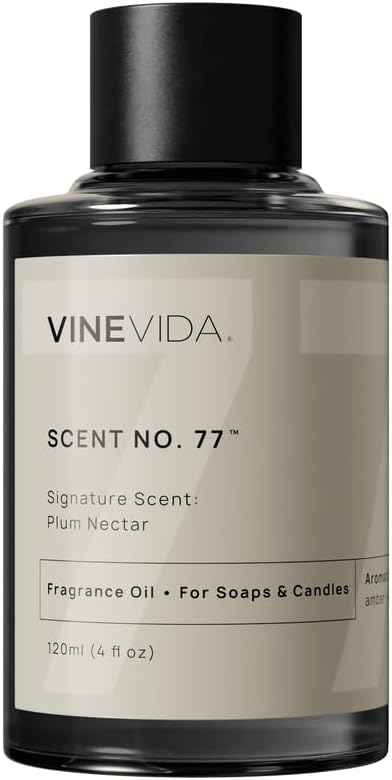 VINEVIDA [4oz] Scent No.77 Fragrance Oil for Candle & Soap Making - Made in USA Natural Candle Scents