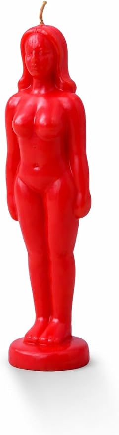 Red Female Body Candle – Love, Passion & Attraction Candle for Manifestation, Romance & Confidence – Sensual Goddess Figure Decor Gift