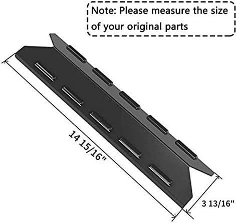 Criditpid Grill Replacement Parts for Kenmore 146.47223610, 146.16132110, 146.16142210, 146.23673310, Porcelain Steel Heat Tent Plate Shields Replacement Parts for Kenmore 6 Burner Gas Grill Models.