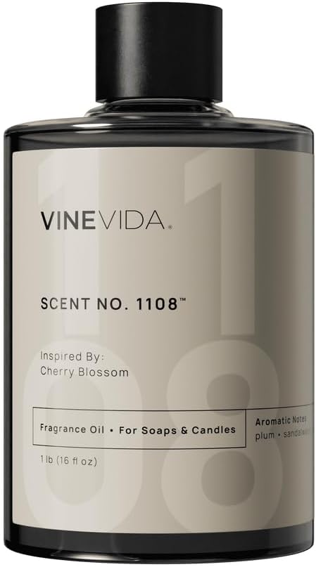 VINEVIDA [16oz] Cherry Blossom Fragrance Oil for Candle & Soap Making - Natural USA Made Candle Scents