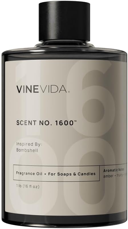 VINEVIDA [16oz] Scent No.1600 Fragrance Oil for Candle & Soap Making - Natural Candle Scents - Made in USA