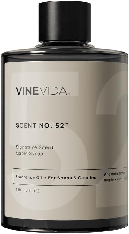 VINEVIDA [16oz] Maple Syrup Fragrance Oil - USA Candle Scents - Natural Candle Fragrance - Scents for Soap Making