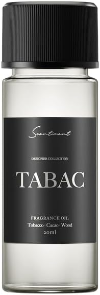 Scentiment Tabac Diffuser Oil - Premium Hotel Scent with Notes of Vanilla, Cacao, & Woody Home Scent, Aromatherapy Fragrance Oil Diffuser Refill - 0.68 fl oz (20 mL)