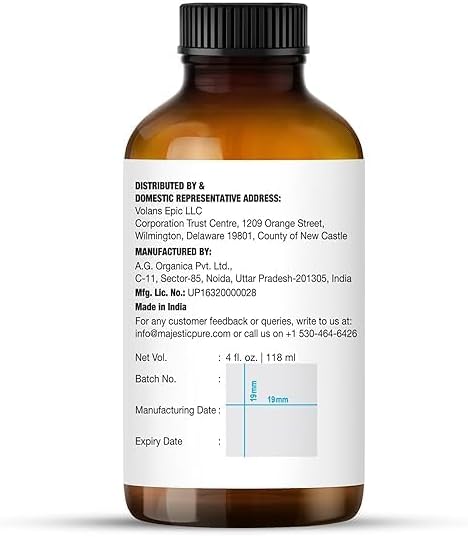 Majestic Pure Essential Oil with Glass Dropper - 100% Pure and Natural - Essential Oils for Diffuser, Aromatherapy, Soap and Candle Making, Neem Essential Oil, Neem Oil, 4 Fl Oz