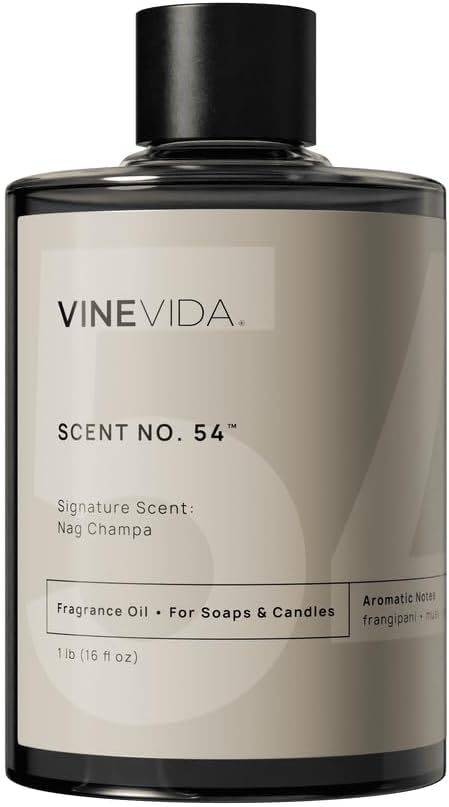 VINEVIDA [16oz] Nag Champa Fragrance Oil for Candle Making - Made in USA Scents for Soap Making - Natural Candle Fragrance Oil