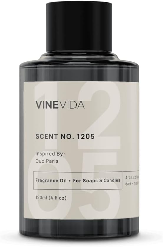 VINEVIDA 4oz Scent No.1205 Fragrance Oil for Candle & Soap Making - Natural USA Candle Scents