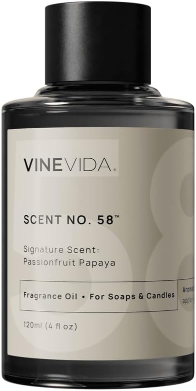 VINEVIDA [4oz] Passionfruit Papaya Fragrance Oil for Candle Making - Scents for Soap Making - Natural Candle Oil Made in USA