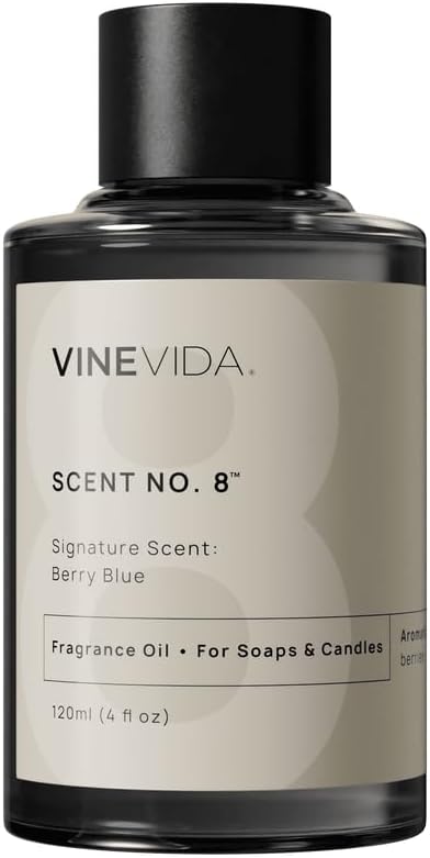 VINEVIDA [4oz] Berry Blue - Fragrance Oil for Candle & Soap Making - Made in USA