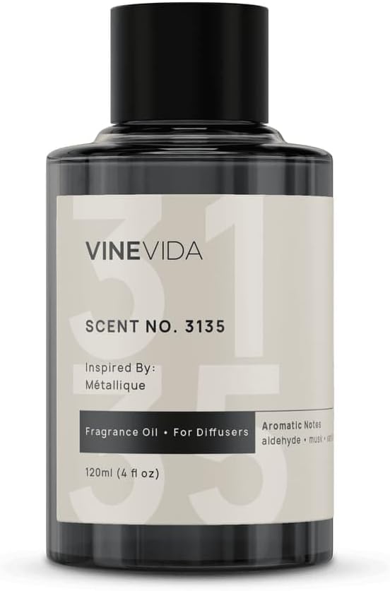 VINEVIDA [4 Oz] Inspired by: Métallique; Diffuser Oil Refill | Premium Scent Diffuser Oil for Home | Non-Toxic Fragrance