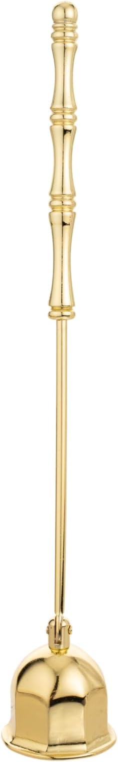 Candle Snuffer Extinguisher,Polished Stainless Steel Candle Wick Flame Extinguish Cover Vintage Tool,Candle Accessory Gift Box (Golden)