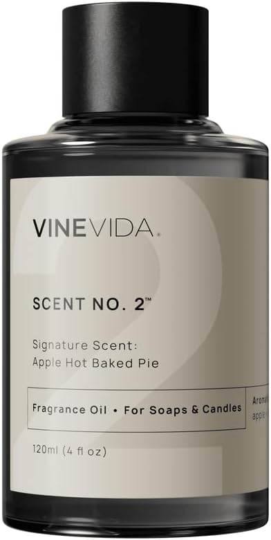 VINEVIDA [4oz] Apple Hot Baked Pie Fragrance - Fall Scents for Candle Making - Essential Oils