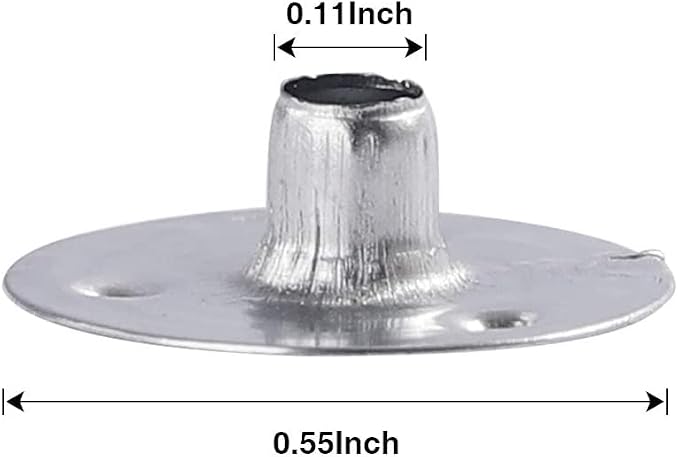 200pcs/14mm Candle Wick Base,Metal Wick Tabs Sustainer for DIY Candle Making