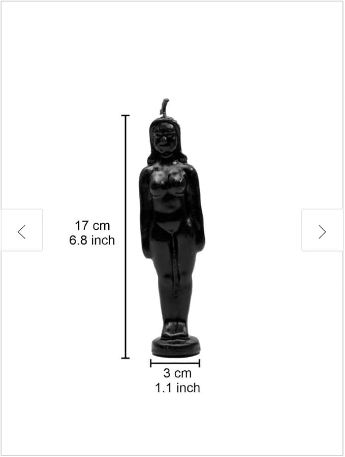 Black Female Body Candle – Protection, Energy Cleansing & Power Candle for Spiritual Rituals, Manifestation & Balance – Goddess Figure Decor Gift