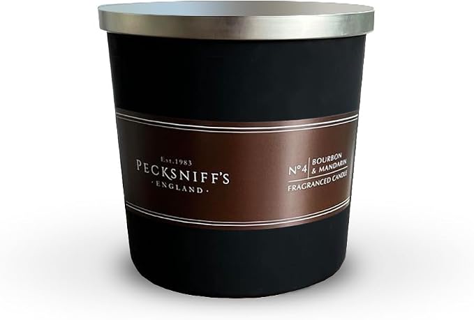 Pecksniff's Bourbon and Mandarin Candle | 3 Wicks, 515g /18.16oz