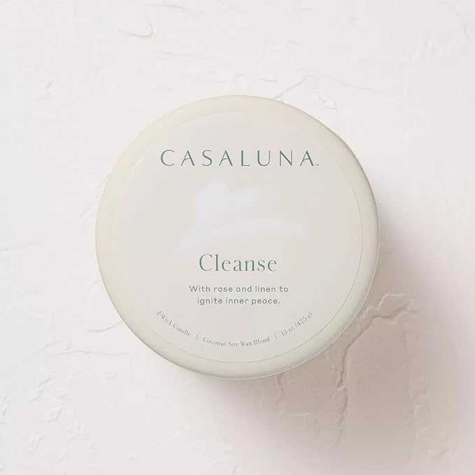 Casalunas 2 Wick Lidded Jar Candle (15oz, Cleanse)