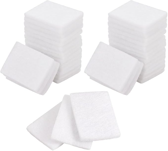 PH PandaHall Unscented Aroma Pads, 50 Pack 1.1x0.8 Aroma Oil Refill Pads Microfibre Perfume Diffuser Pad for Home Electronic Equipment Locket Scent Ball Plug-in Diffuser