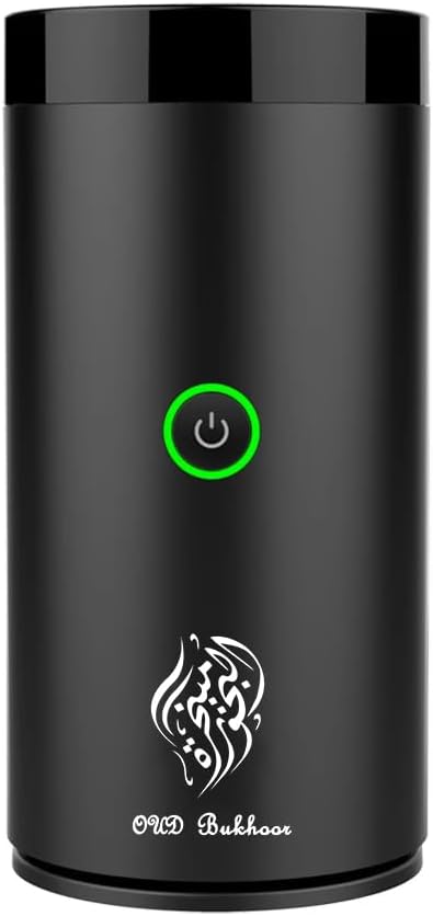 Car Electric Incense Burner, Electric Incense Burner, Portable USB Rechargeable bakhoor Burner for Home Use (Black-1)
