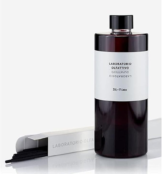 Laboratorio Olfattivo Di-Vino (Wine Accord) Diffuser Refill with Sticks 500ml, Clear