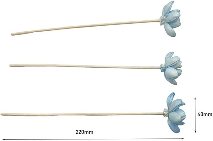 Artificial Flower Rattan Sticks Set Fireless Fragrances Reed Diffuser Stick Essential Oil Aroma Diffuser Sticks DIY Ornaments Home Decor - Style 10