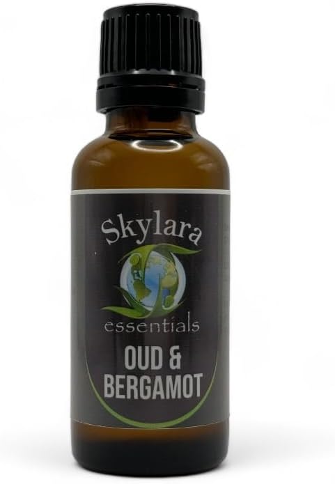 Natural Oud & Bergamot Essential Oil for Calming Aroma, Diffuser, Candle Making | Long - Lasting, Housewarming Gifts, Thanksgiving and Christmas – 30ml